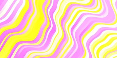 fundo vector rosa claro, amarelo com linhas curvas.