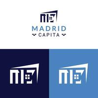 m carta real Estado logotipo vetor