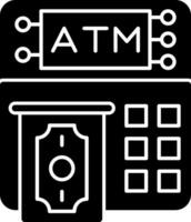 design de ícone de vetor de máquina atm