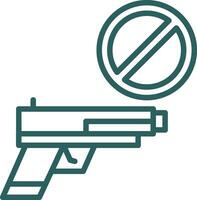 arma de fogo banimento vetor ícone Projeto