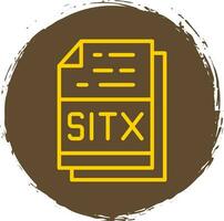 sitx Arquivo formato vetor ícone Projeto