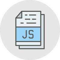 js Arquivo formato vetor ícone Projeto