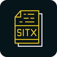 sitx Arquivo formato vetor ícone Projeto