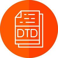 dtd Arquivo formato vetor ícone Projeto