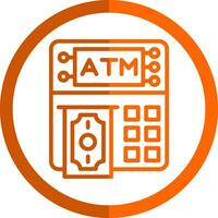 design de ícone de vetor de máquina atm