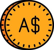 australiano dólar vetor ícone Projeto