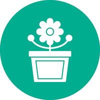 design de ícone de vetor de vaso de flores