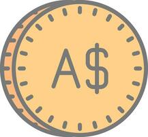 australiano dólar vetor ícone Projeto