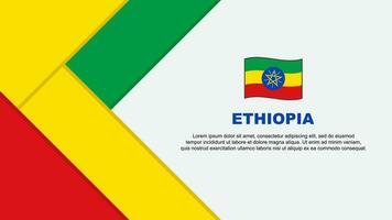 Etiópia bandeira abstrato fundo Projeto modelo. Etiópia independência dia bandeira desenho animado vetor ilustração. Etiópia ilustração