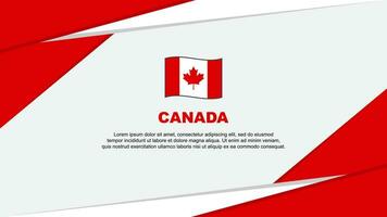 Canadá bandeira abstrato fundo Projeto modelo. Canadá independência dia bandeira desenho animado vetor ilustração. Canadá