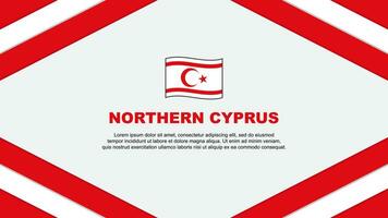norte Chipre bandeira abstrato fundo Projeto modelo. norte Chipre independência dia bandeira desenho animado vetor ilustração. norte Chipre modelo