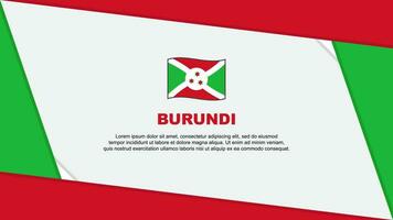 Burundi bandeira abstrato fundo Projeto modelo. Burundi independência dia bandeira desenho animado vetor ilustração. Burundi independência dia