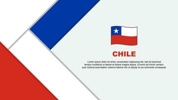 Chile bandeira abstrato fundo Projeto modelo. Chile independência dia bandeira desenho animado vetor ilustração. Chile ilustração