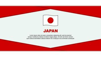 Japão bandeira abstrato fundo Projeto modelo. Japão independência dia bandeira desenho animado vetor ilustração. Japão vetor