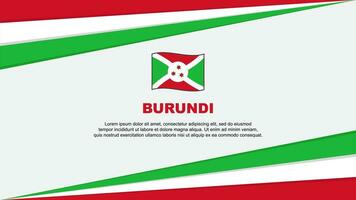 Burundi bandeira abstrato fundo Projeto modelo. Burundi independência dia bandeira desenho animado vetor ilustração. Burundi Projeto