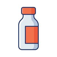remédio garrafa ícone vetor Projeto modelo simples e limpar \ limpo