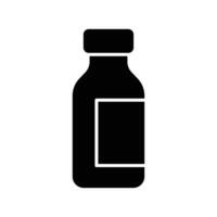 remédio garrafa ícone vetor Projeto modelo simples e limpar \ limpo