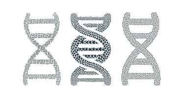dna molécula e genético código. vetor ilustração do dna moléculas.