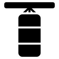 ícone de glifo de saco de boxe vetor