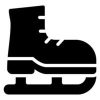 ícone de glifo de patinação no gelo vetor