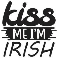 me beije, sou irlandês vetor