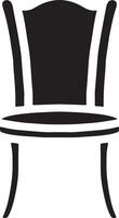 moderno cadeira Projeto para à moda casa interior - mobília silhueta ícone vetor