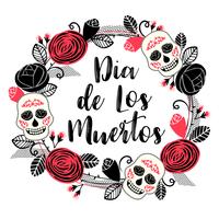 Dia de los muertos. Dia dos Mortos. Elemento de desenho vetorial. vetor