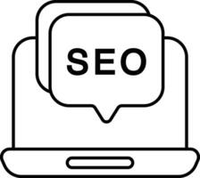 seo linha ícones Projeto estilo vetor