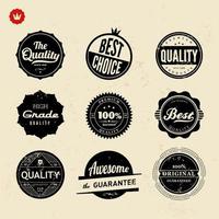 vetor de design de emblemas vintage