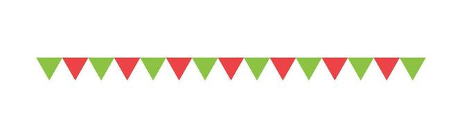 bandeira separador fronteira ilustração linha triângulo padronizar para Natal tema conceito para feriado Tempo inverno estação vetor