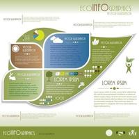 vetor infográfico ecológico