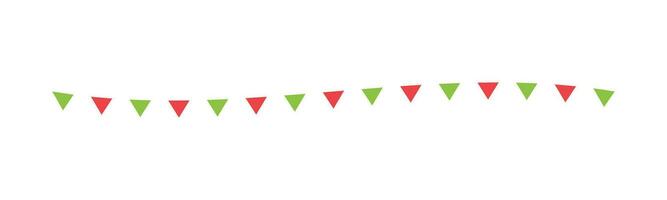 bandeira separador fronteira ilustração ondulado linha triângulo padronizar para Natal tema conceito para feriado Tempo inverno estação vetor