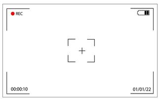 vídeo Câmera brincar, esvaziar vídeo gravação quadro, transmissão vetor ilustração