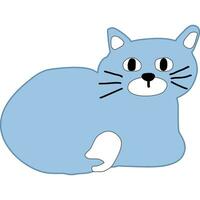 gato desenho animado dentro ícone estilo vetor