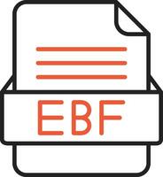 ebf Arquivo formato vetor ícone