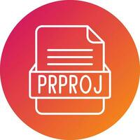 prproj Arquivo formato vetor ícone