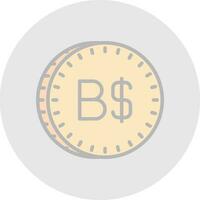 bahamense dólar vetor ícone Projeto