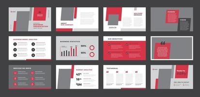design de guia de brochura de apresentação de negócios ou controle deslizante de vendas de apresentação de negócios vetor