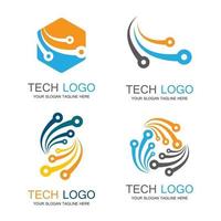 ilustração de imagens de logotipo de tecnologia vetor