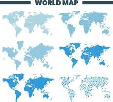 abstrato mundo mapa isolado vetor ilustração