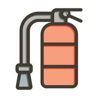 fogo extintor vetor Grosso linha preenchidas cores ícone para pessoal e comercial usar.