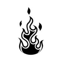 fogo ícone vetor definir. chama ilustração placa coleção. queimar símbolo. quente logotipo.