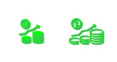 ícone de vetor de crescimento de dinheiro