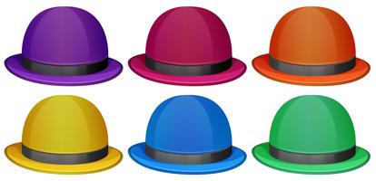 Chapéus coloridos vetor