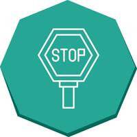 ícone de vetor de sinal de parada