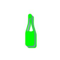 ícone de vetor de garrafa de champanhe
