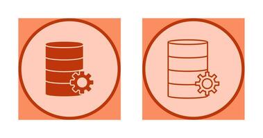 ícone de vetor de gerenciamento de banco de dados exclusivo