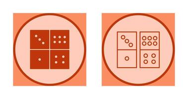ícone de vetor de jogo de dominó
