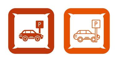 ícone do vetor de estacionamento