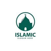 vetor de design de logotipo islâmico, ilustração de ícone de modelo.